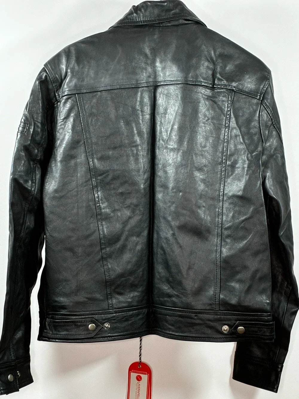 Laverapelle Men's Black Lambskin Leather Zip Jacket